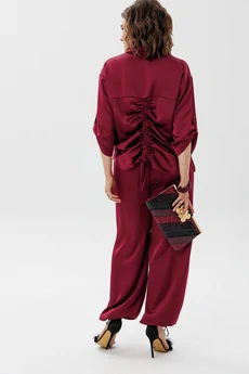 Костюм брючный 1907 пьяная вишня Anelli