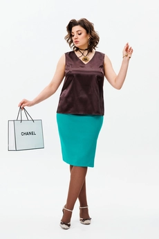 Юбка 324 бирюза Anelli