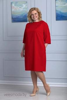 Платье 334 красный Anelli