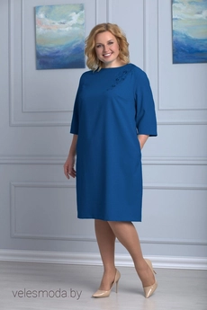 Платье 334 синий Anelli