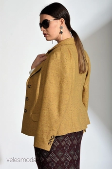 Костюм с юбкой 571 светлая горчица Anelli