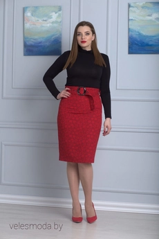 Юбка 597 красный Anelli