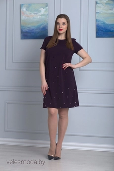 Платье 600 баклажан Anelli