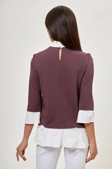 Блузка 604 коричневый Anelli