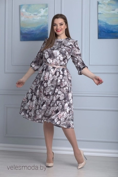 Платье 613 серый Anelli