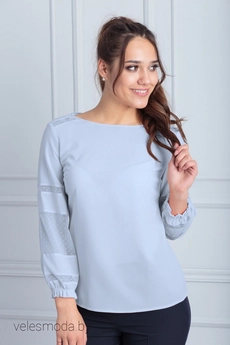 Блузка 663 голубой Anelli