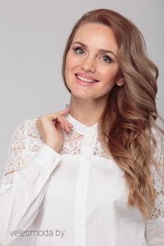 Блузка 813 белый Anelli