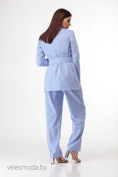 Костюм брючный 849 голубой Anelli