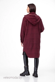 Пальто 935 красный Anelli