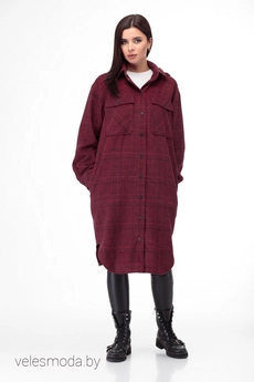 Пальто 935 красный Anelli