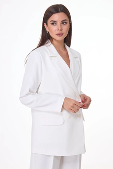 Костюм брючный 1298 белый Anelli