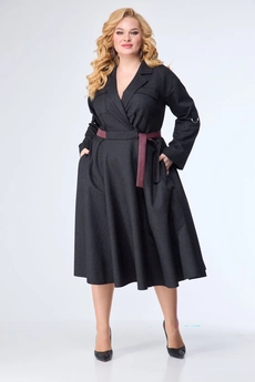 Платье 985 черный + змея Anelli