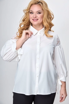 Блузка 997 молочный + кружево Anelli