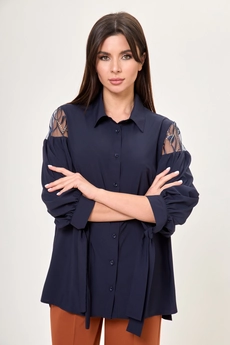 Блузка 997 синий Anelli