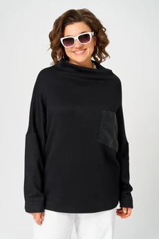 Джемпер 0857 черный BLISS