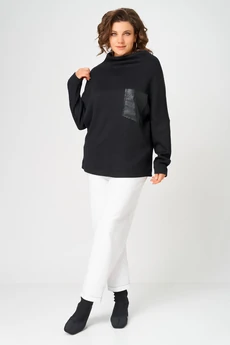 Джемпер 0857 черный BLISS