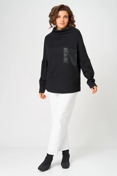 Джемпер 0857 черный BLISS