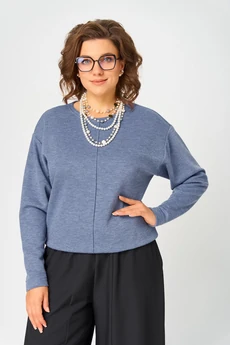 Джемпер 4234 стальной синий BLISS