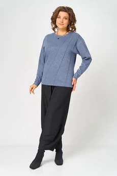 Джемпер 4235 стальной синий BLISS