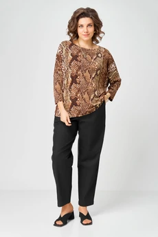 Джемпер 9402 коричневый змеиный BLISS