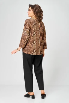 Джемпер 9402 коричневый змеиный BLISS