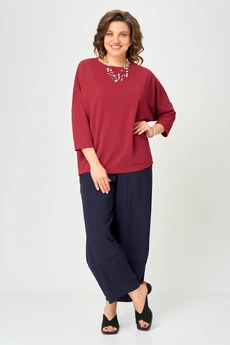 Джемпер 9408 красный BLISS