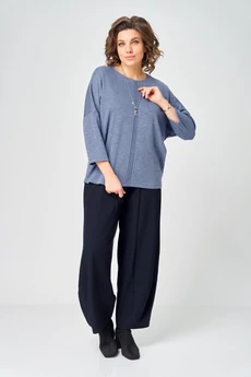 Джемпер 9500 стальной синий BLISS