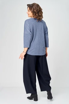 Джемпер 9500 стальной синий BLISS