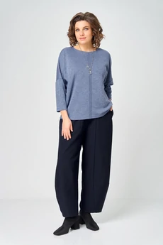 Джемпер 9500 стальной синий BLISS