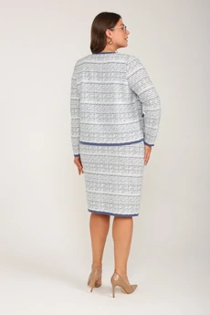 Костюм с юбкой 2160 голубой BONADI