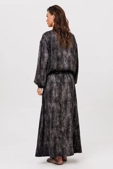 Костюм с юбкой 3120 черный мрамор BUTER