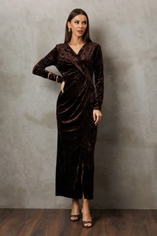 Платье 3183 коричневый BUTER