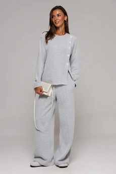 Костюм брючный 3194 серый меланж BUTER