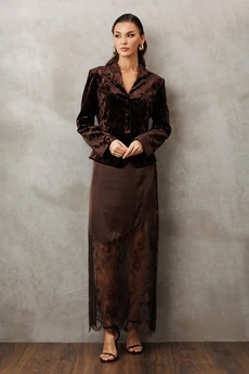 Юбка 3206 коричневый BUTER