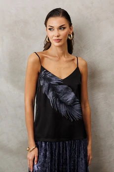 Топ 3224 черный + синий BUTER