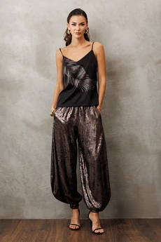 Брюки 3229 бронзовый перламутр BUTER