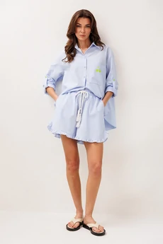 Блузка 3297 голубой BUTER