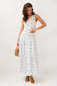 Юбка 3299 голубые цеты BUTER