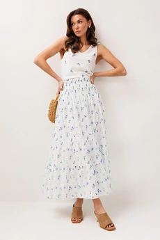 Юбка 3299 голубые цеты BUTER