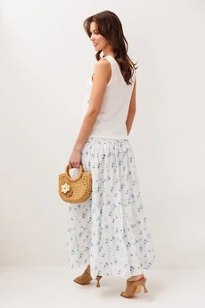 Юбка 3299 голубые цеты BUTER