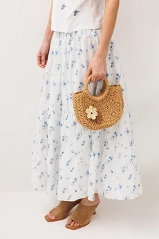 Юбка 3299 голубые цеты BUTER