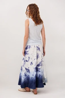 Юбка 3342 синий принт BUTER