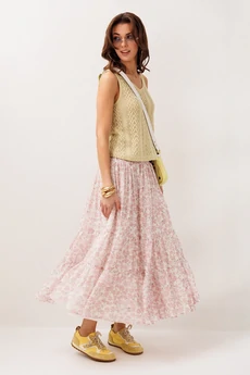 Юбка 3299 розовые цветы BUTER