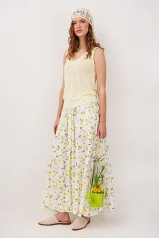 Юбка 3342 принт цветы BUTER