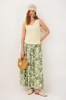 Юбка 3342 принт листья BUTER