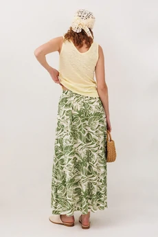 Юбка 3342 принт листья BUTER