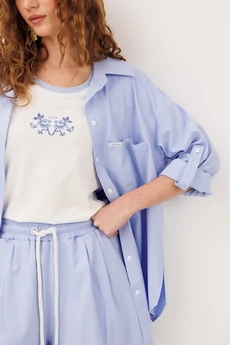 Блузка 3317 голубой BUTER