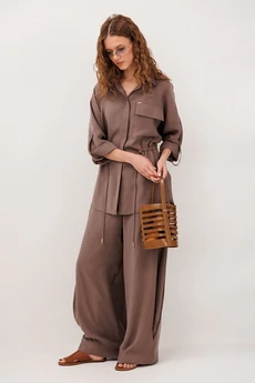 Костюм брючный 3336 коричневый BUTER