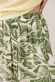 Юбка 3342 принт листья BUTER