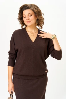 Костюм с юбкой 1014 шоколад Багира АнТа